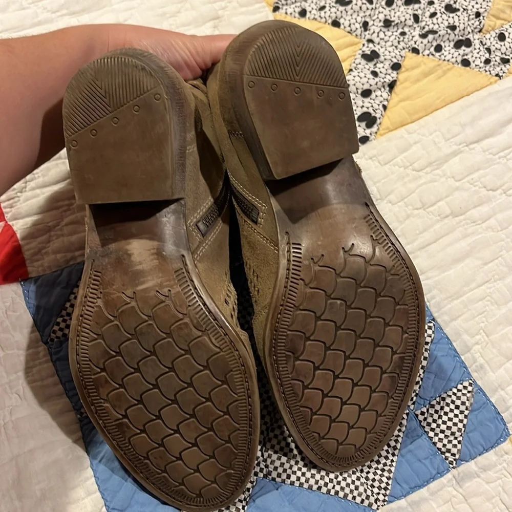 Roan by Bed|Stu Houlton Ankle Boots Perforated Suede Leather - Picture 9 of 11